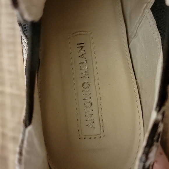 💥ANTONIO MELANI leopard heeled bootie Sz 7 Maxinee - Picture 6 of 6